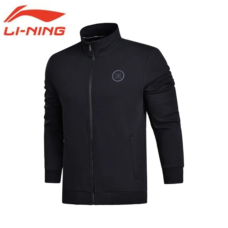 

Li-Ning 2018 Men Wade Sweaters Slim Fit Zip Stand Neck Jackets Interlock Knit Fitness Comfort Li Ning Sports Sweaters AWDN095