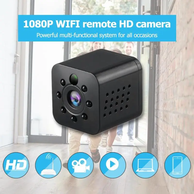 1080P HD Беспроводная Wi Fi умная мини камера видеокамера ИК ночная версия