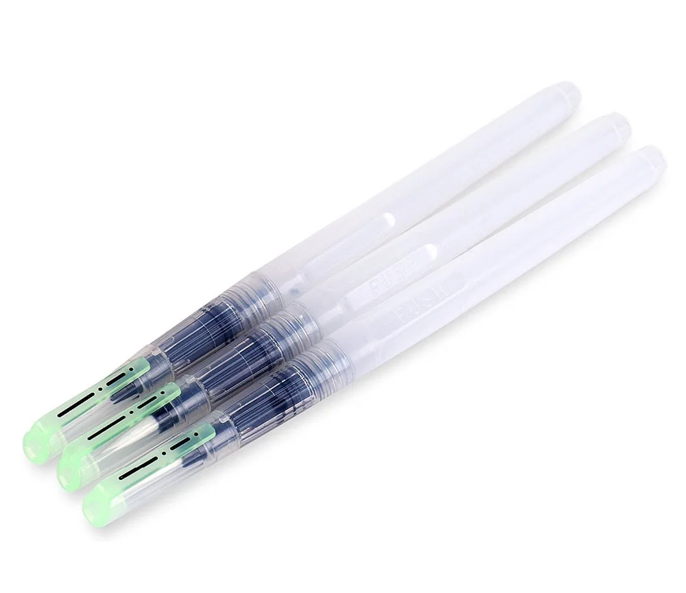 

Solabela 3PCS/Set Soft Brush Pen Ink Water Color Calligraphy for Beginner Painting Reusable Fine, Medium, Wide For Art Supplies
