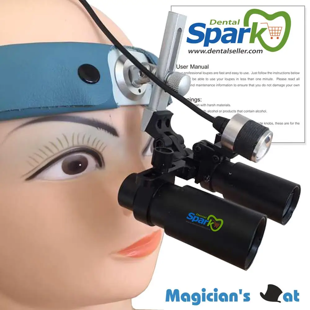 6.0X Magnification Professional Loupes with Comfortable Headband and
