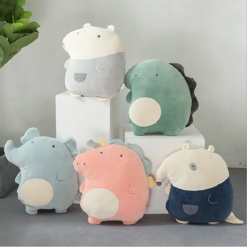 

cartoon lovely Dinosaur/Pig/Polar bear/Anteater/Unicorn/Elephant/Fox Pillow comfortable Cute Cushion Plush toys