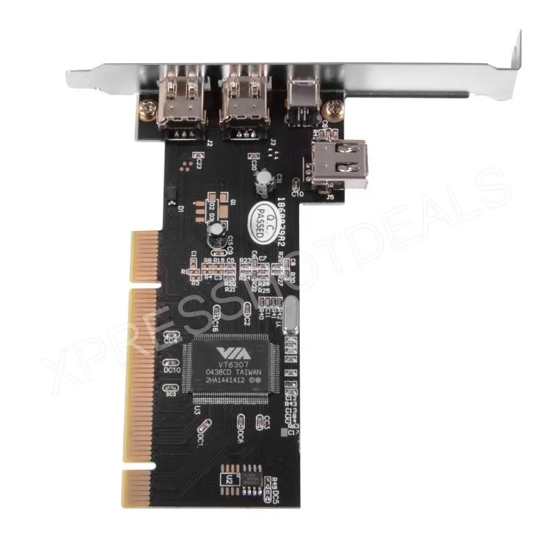 PCI 4 порта Firewire IEEE 1394 1394A 4/6 Pin адаптер для карты контроллера