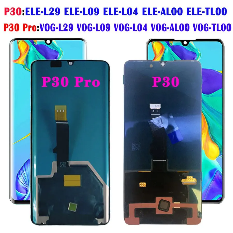 

OEM Good LCD Huawei P30 Pro Display Touch Screen Digitizer ELE L09 L29 For Huawei P30 Display VOG L04 L09 L29 Screen Replacement