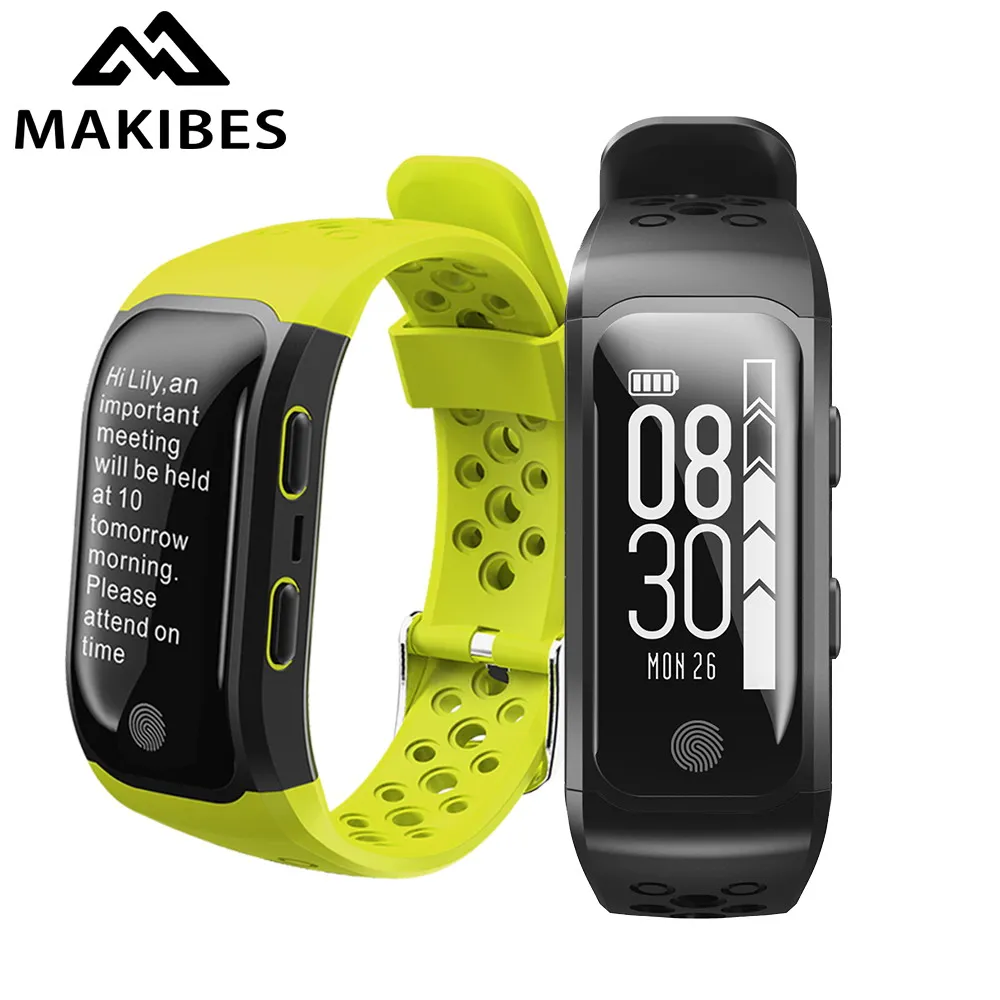 

Makibes G03 GPS Smart Fitness Band Multisport GPS tracker IP68 waterproof Dynamic heart rate smart wristband for Android ios