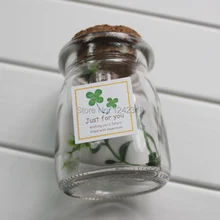 Только для вас желаю вам будущей наполняется счастьем зеленый свежий клевер, конфеты печенье packgaing уплотнительные наклейки