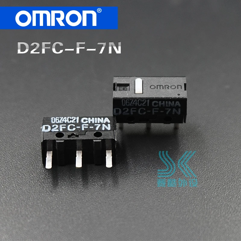 #Best OMRON mouse micro switch D2FC F 7N suitable for 10M 20M 50M button Steelseries Logitech Microsoft IO1.1 IE3.0 mouse 2pcs Lot