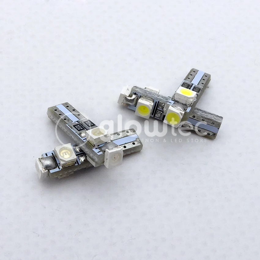 10 шт DC12V автомобиля T5 74 17 0,5 W 3SMD 1210/3528 3 smd Canbus ОШИБОК светодиодный свет лампы 7-Цвета glowtec