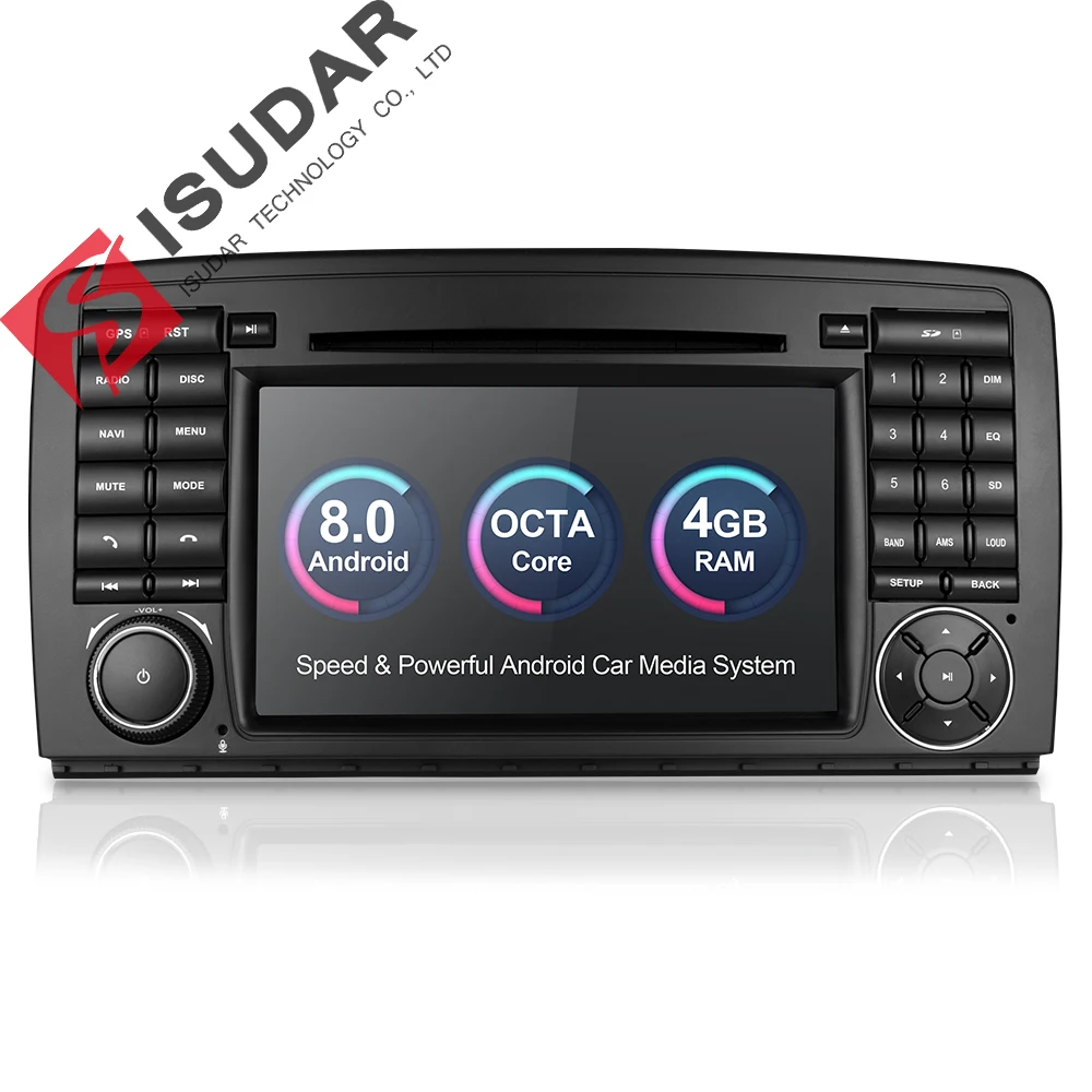 Isudar Car Multimedia Player Car Radio GPS Android 8.0 2 Din Stereo