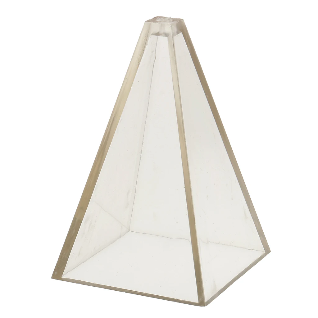 1 шт. пластиковые DIY ремесла Пирамида пластиковая свеча формы для домашняя заявка ручной работы для DIY нестандартная свеча - Цвет: 6.3x6.3x10 cm