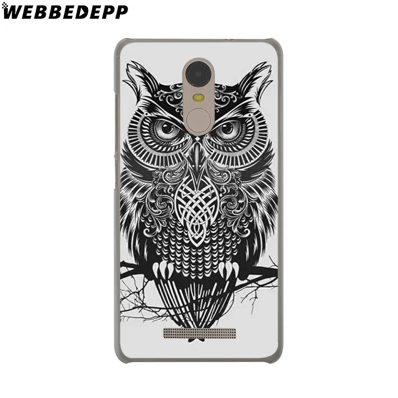 WEBBEDEPP Cartoon Animal Owl Painting Phone Case for Xiaomi Redmi 4X 4A 5A 5 Plus 6 Pro 6A S2 Note 5 6 Pro 4X Cover