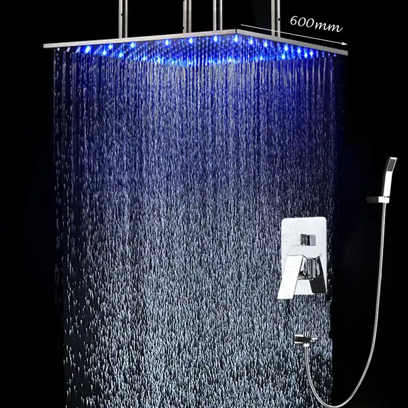 Bath Shower Units Ceiling Rain Led Set Hot Cold Water Bath Shower Units Ceiling Rain