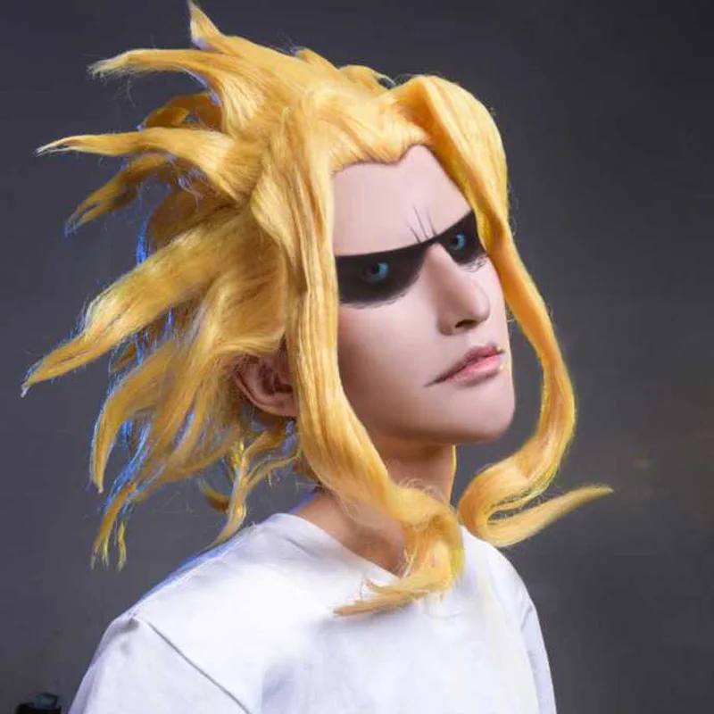 Парик из аниме My Hero Academia All Might Yagi Toshinori Boku no желтый парик для костюмированной