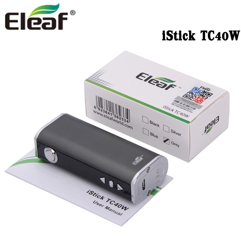 

Original E-Cigarettes Eleaf iStick TC 40W Box MOD Vape 2600mAh TC40W Battery Vaporizer TC VW Mode Can Fit GS Tank Atomizer