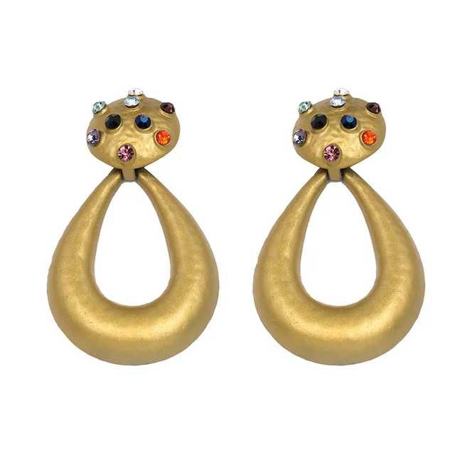Aliexpress Rainbery New Women Statement Beaded Teardrop Rainbery New Women Statement Beaded Teardrop Earrings Fashion Vintage Stud For Je0836