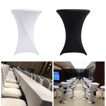 

Stretch Cocktail Lycra Dry Bar Spandex Table Cover Tablecloth Wedding Event Party Decoration 70cm/80cm
