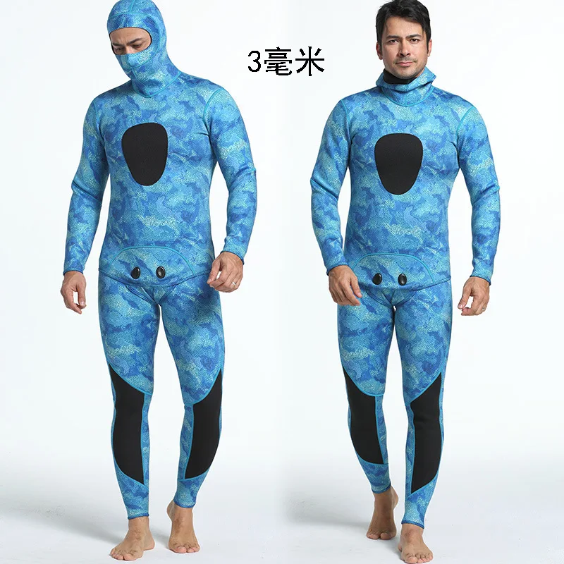Шаблон 3 мм камуфляж деление Twinset хит Рыбалка одежда охота обслуживание Дайвинг костюм серфинга обслуживание холодной и теплой мужской - Цвет: my049
