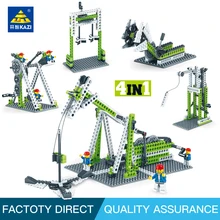 2018 KAZI 1000 Educational building blocks kids inventor learning Bricks Plastic block toys for children Compatible leg0