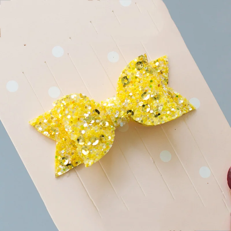 2pcs Handmade Mini Sequins Hair Bows