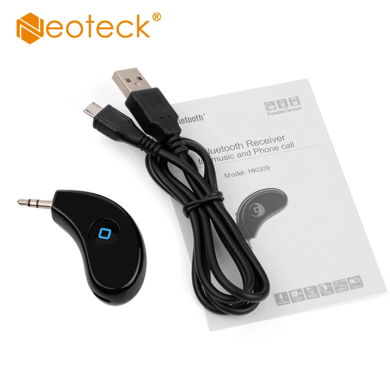 Neteck-receptor de Recarga sem Fio Compatível com Csr Adaptador de Conector Bluetooth Micro 3.5mm 4.0 Usb Mp3 - Image 2