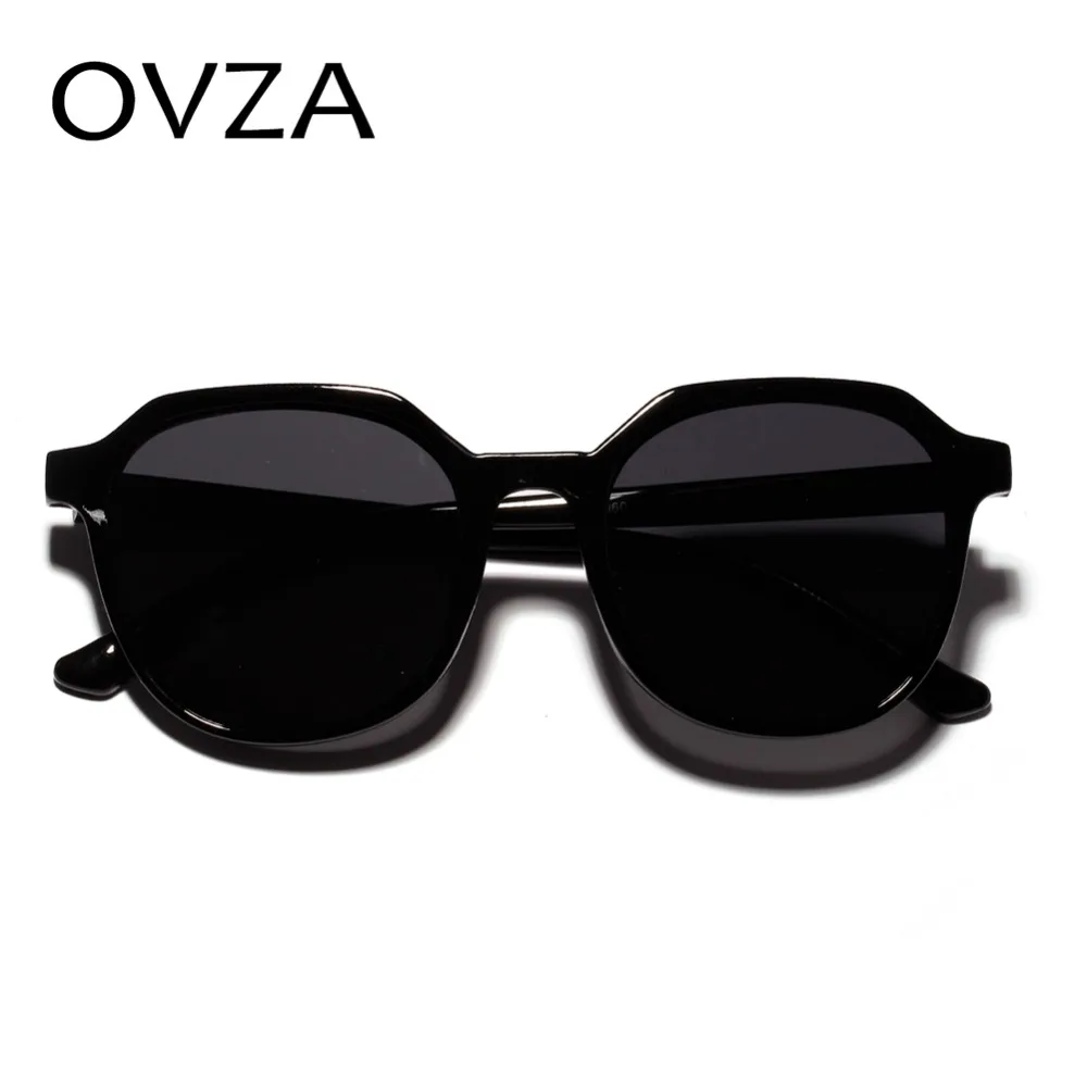OVZA Новые квадратные солнцезащитные очки черные женские мужские солнцезащитные очки Брендовые дизайнерские модные классические очки высокого качества прочные S6020