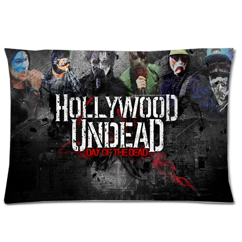 

Novelty Customized Pillow Case!Hollywood Undead Pattern Two Side Print Polyester Pillow Cover 20"x30" Rectangle Pillowcase