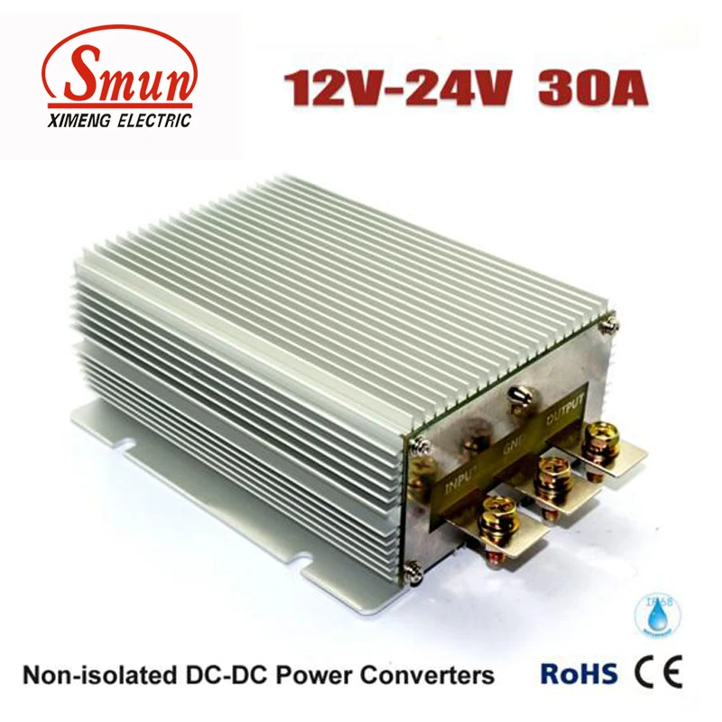 Conversor de Potência do Carro Carro de Alimentação com Ip68 12v 24vdc 30a Dc dc de Alimentação com Ip68 à Prova d’ Água