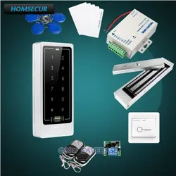 Homsur водостойкая сенсорная клавиатура ID Система контроля доступа + 280 кг магнитный замок