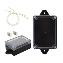 Waterproof plastic box 10 pcs/lot in Black color plastic project box electrical enclosure size 84X59X34MM 1 pcs powder coating hot selling wall enclosure aluminum electrical distribution box 55 160 219mm aluminium enclosure box