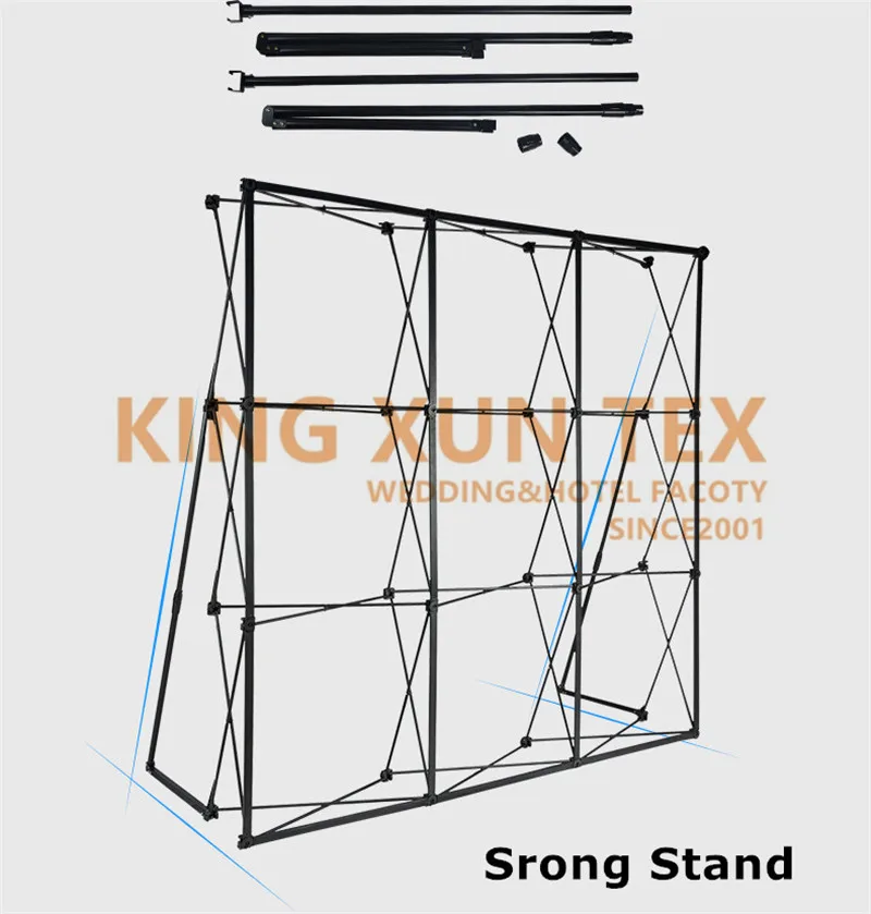 

Cheap Flower Wall Stand Flower Backdrop Frame Good Quality Folding Stand KT Board Meeting Background Frame