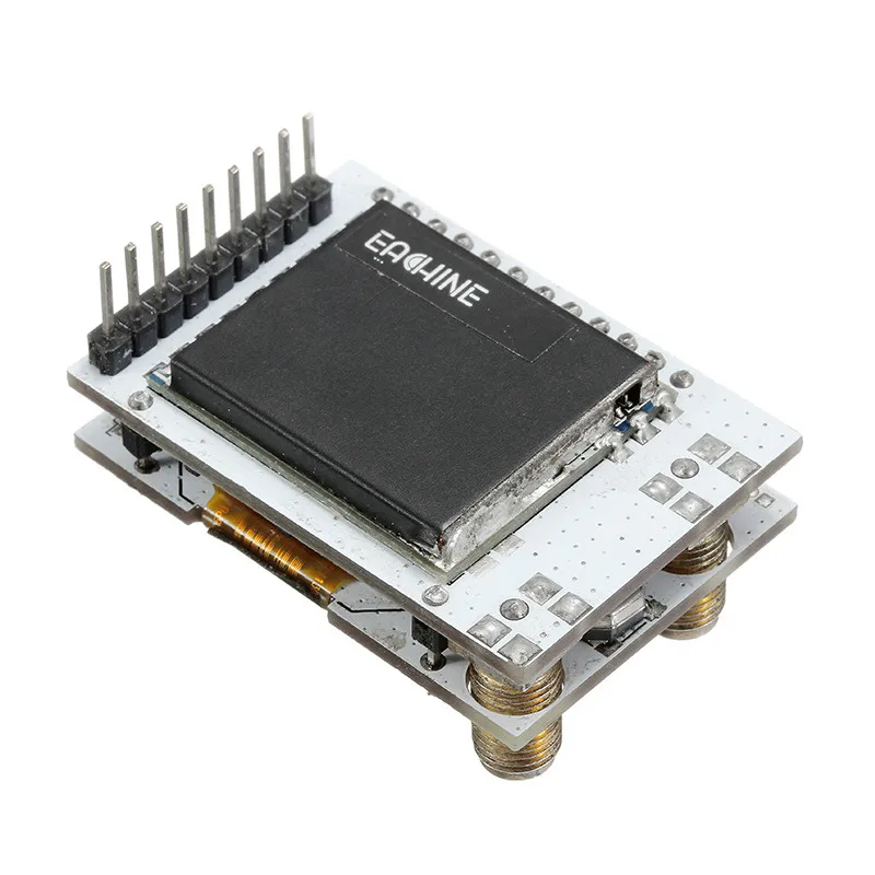 Module récepteur FPV Eachine PRO58 RX 5.8G 40CH connecté à des lunettes FPV via câble ruban