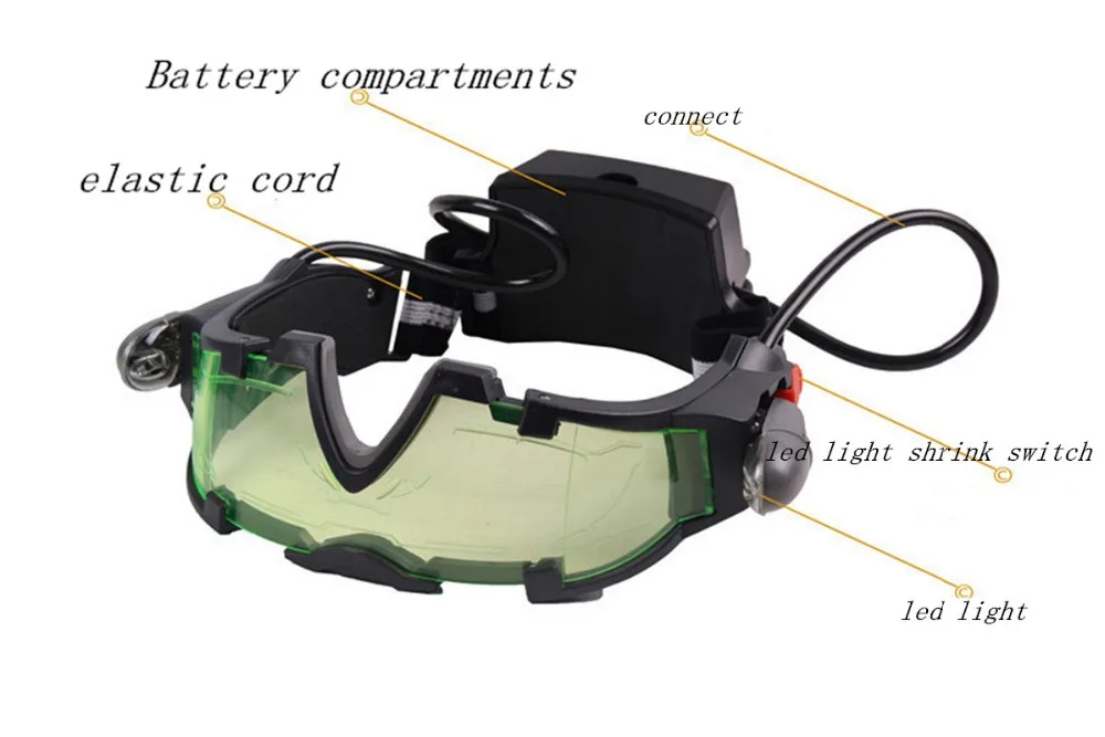 Игрушка на день рождения 18 см подарок для детей регулируемая эластичная лента очки ночного видения очки для ночной деятельности водяной пистолет защитный