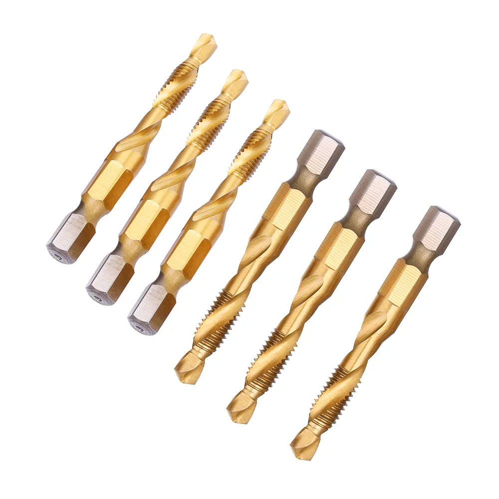1PC Hex Shank Machine Taps Kit Metric Plug Hand Tap Drill Bits 6542