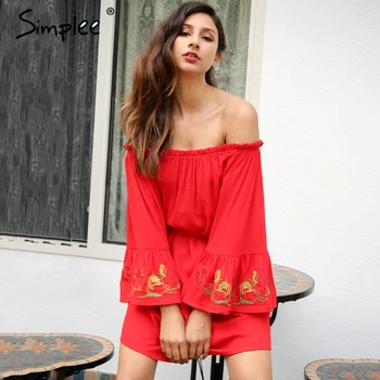 off the shoulder flare sleeve dress