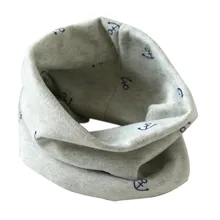 Мода года; сезон осень-зима; хлопковый шарф с круглым вырезом для мальчиков и девочек; шарфы с рисунком анхера; Детский шарф;# yl12