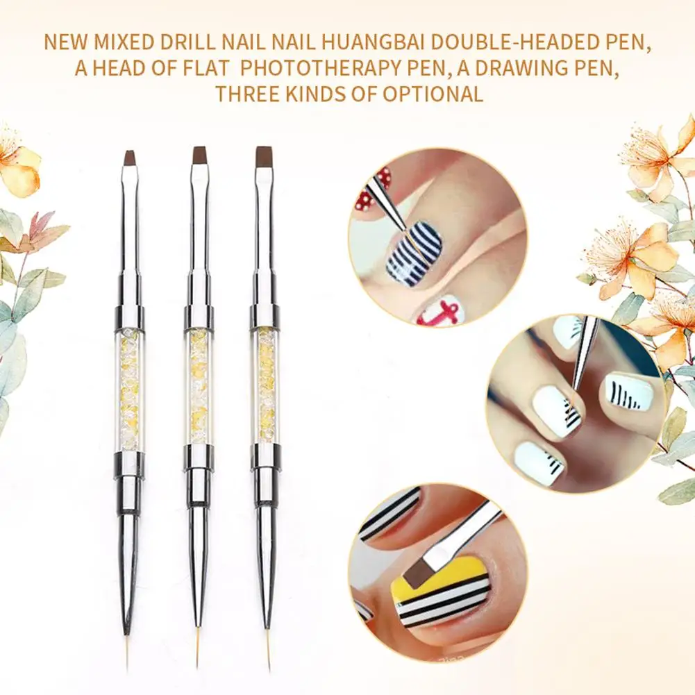 

UV Gel Polish Nail Brush Pen Drawing Liner Rhinestone Stud Picker Manicure Tool Monopoly