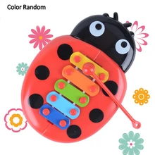 Baby insect hands knock piano xylophone plastic band instruments percussion band instruments early music Random Color