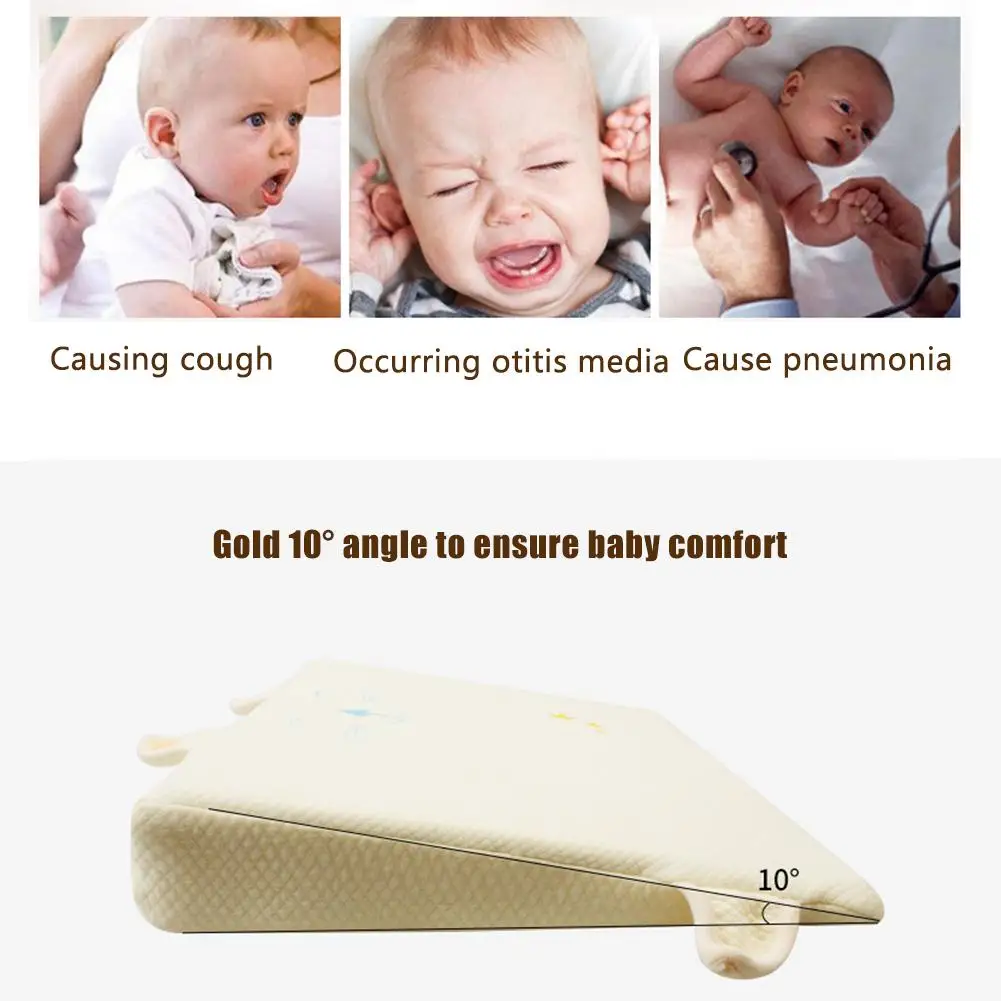 Memory хлопковый сердечник для детей, анти-spiting молоко, анти-перелив, анти-spiting, треугольник, склон подушки для новорожденных