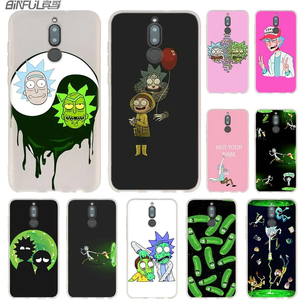 

Rick and Morty Hansen Cases For Huawei Mate 20 10 Lite Pro Silicone Cover Y5 Y6 Y7 Y9 2019 2018 2017 Nova 3i 4 Hot