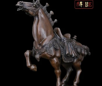 

China Bronze Copper Abstract Art Sculpture War Horse Decoration Statue Statuary