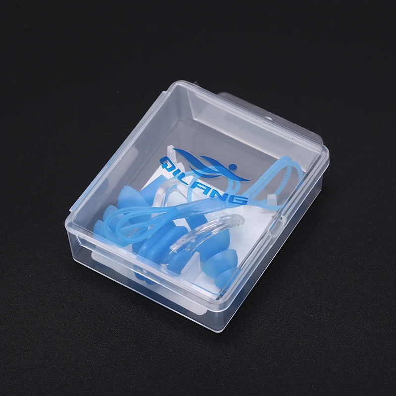 1 комплект мягкий силиконовый набор для плавания водонепроницаемый зажим для носа+ Ушная затычка для ушей 6 цветов