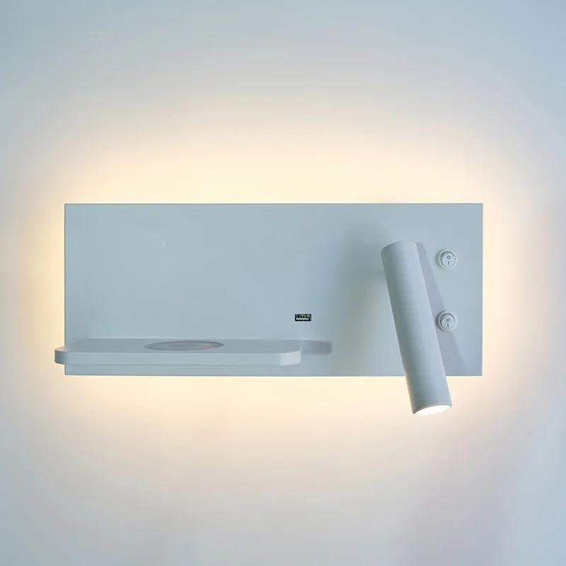 Zerouno Led Bedroom Lamp Reading Light Usb Charger Wall Sconce Reading Light Usb Charger Wall Sconce