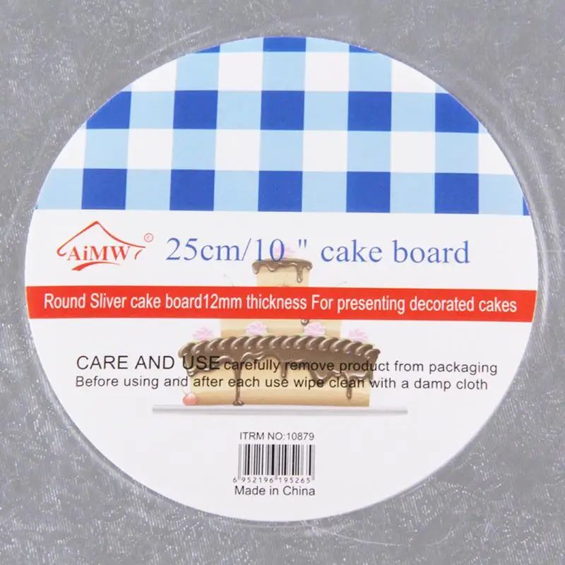 Удобный торт Mover торт переводная доска лоток домашний кухонный торт предназначенный для магазина Инструменты для выпечки " 10" 1" 14" 1" поворотные столы для тортов - Цвет: 10 inches