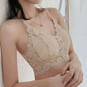 

Female Lingerie Tank Top Sexy Comfortable Push-Up Lace Bra Y-line Straps Women's Underwear