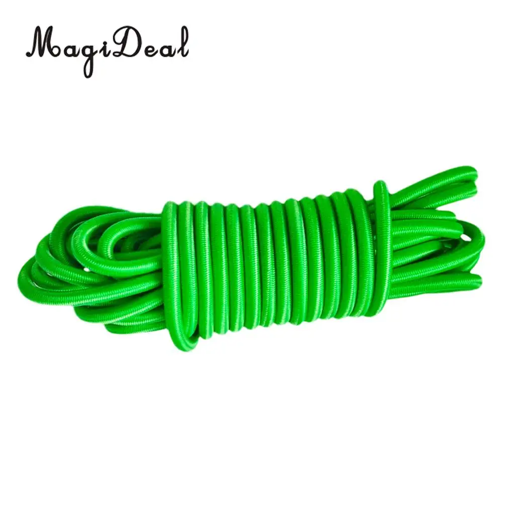 MagiDeal 4mm x 5m Strong Elastic Round Bungee Rope Shock Cord Tie Down Marine Boat Trailer Kayak Surfboard Roof Rack