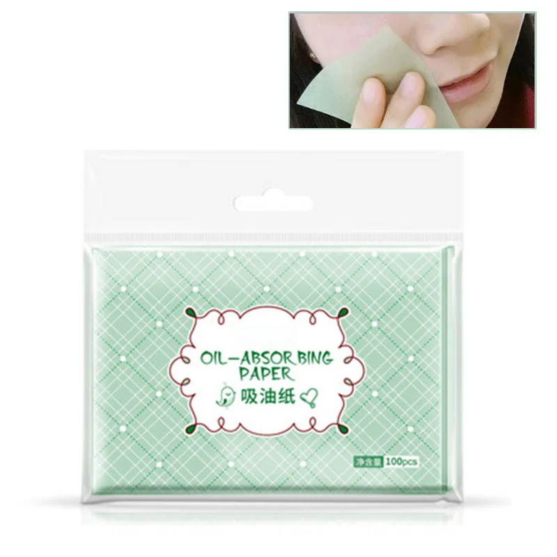 

100PCS/Lot Summer Facial Oil Blotting Sheets Oil Absorbing Papers Facial Cleanser Oil Control Shrink Pore Face Cleaning Tool