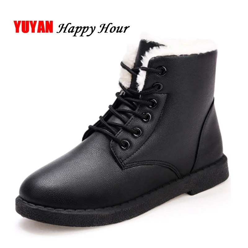 

2019 Winter Snow Boots Women Winter Shoes Warm Plush for Cold Winter Women's Boots Pink Black White A185