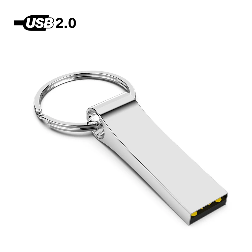 Горячий металлический usb флэш накопитель с кольцом для ключей карта памяти 8 Гб 128