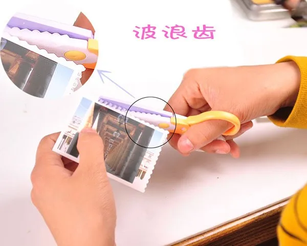 Корейская версия творческий безопасность ребенка в пластиковой кружева ножницы костюм ножницы детские ножницы творческие 6 цветов может