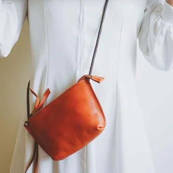 

NIUBOA Women Messenger Bag Genuine Leather Small Summer Crossbody Shoulder Bag Euro Vintage Classic Cowhide Women Bag Wallets