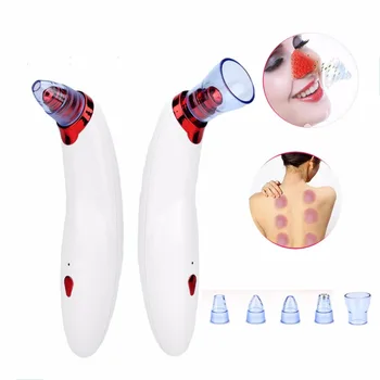 

Vacuum Pore Cleaner Acne Blackhead Removal Cleanser Facial Skin Care SPA Suction Electric Body Cupping Massager Detox Machine